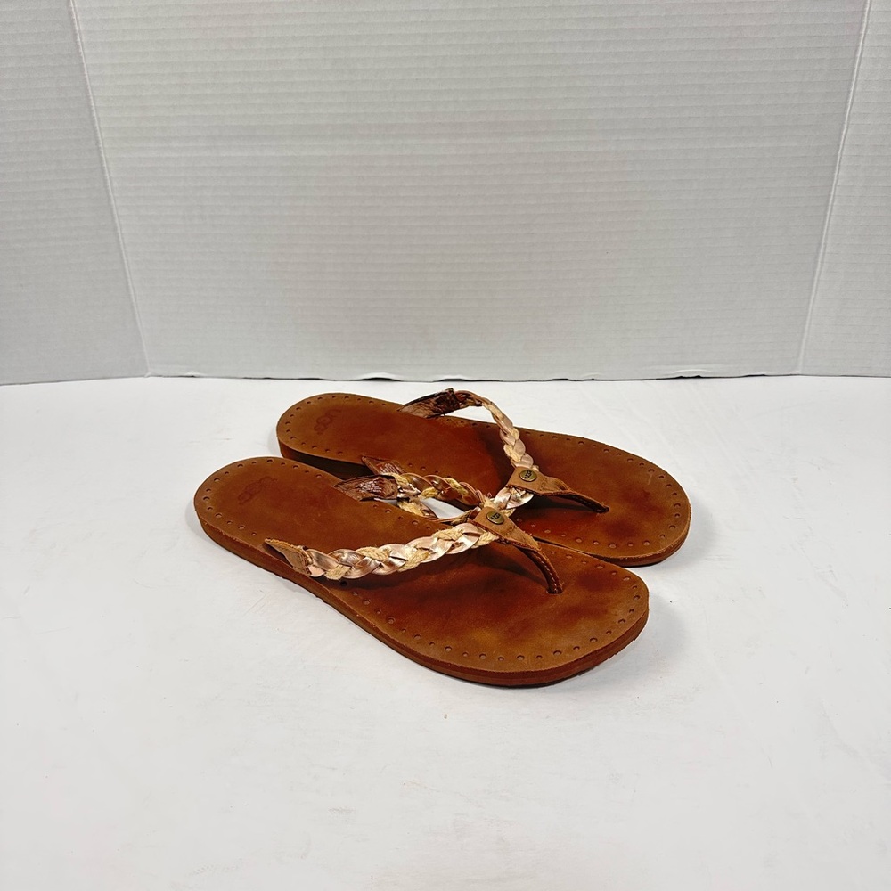 UGG Navie‎ Braided Leather Sandals Sz 10
